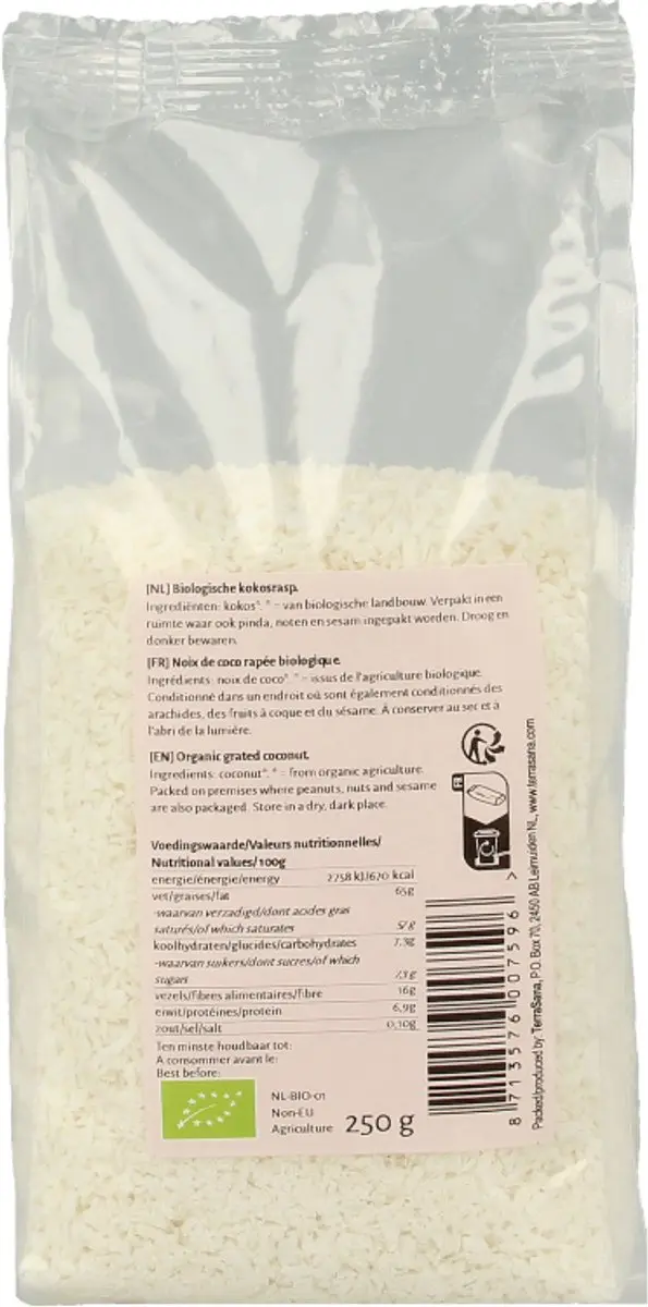 Terrasana Kokosrasp 250g