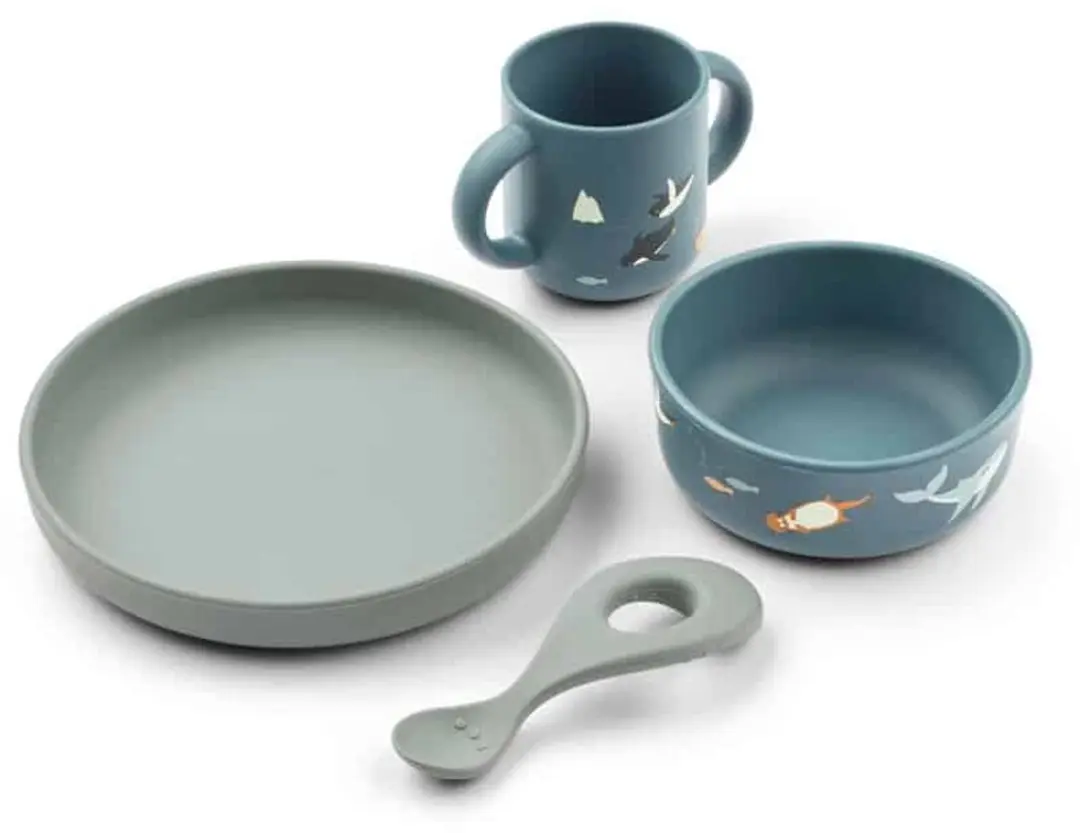 Liewood Kinderservies Set Vivi Artic Sea Oceanview