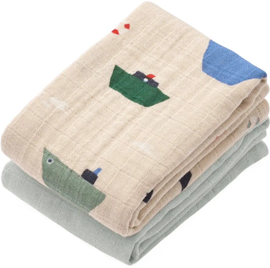Liewood Lewis Muslin Cloth 2‑Pack