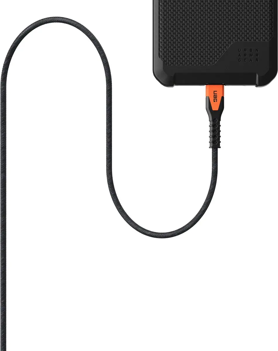 Urban Armor Gear Kevlar Core USB-C Lightning Kabel 30W 1.5m - Oranje - afbeelding 2 van 6