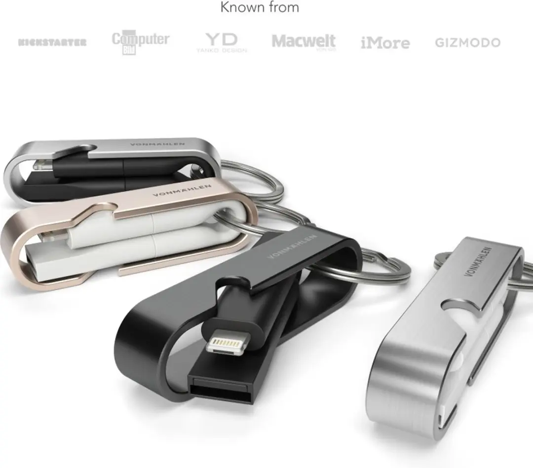 Vonmählen High Six 6in1 USB-C Kabel HSI00002 - Zwart - afbeelding 2 van 6