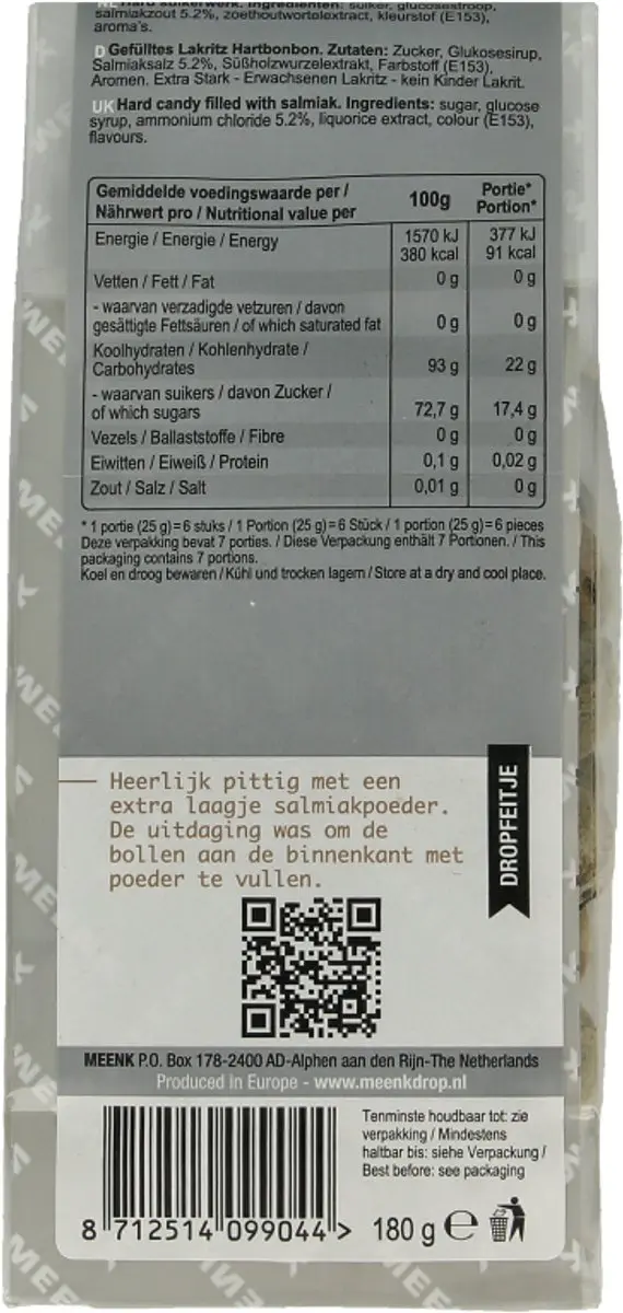 MEENK Salmiak Bollen 180g - afbeelding 5 van 6