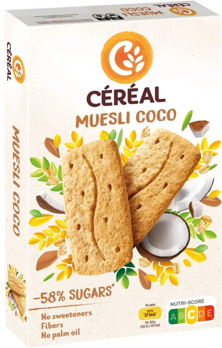 Cereal Muesli en Kokos Koeken 200g - afbeelding 5 van 6