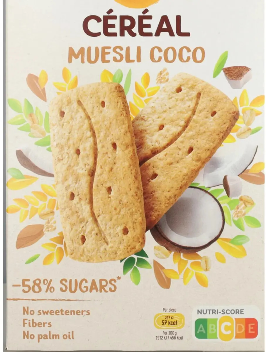 Cereal Muesli en Kokos Koeken 200g - afbeelding 2 van 6