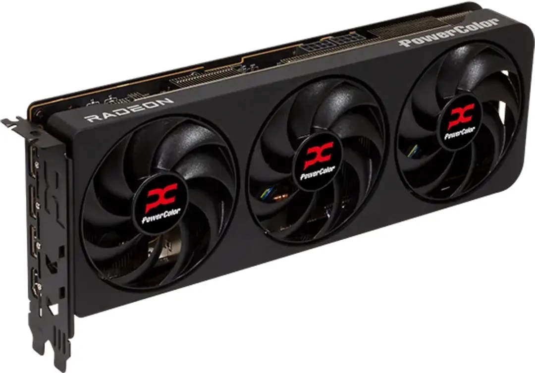 PowerColor Reaper RX9070GRE 12G-A Radeon RX 9070 GRE - 12GB GDDR6 - Zwart/Rood - afbeelding 6 van 6