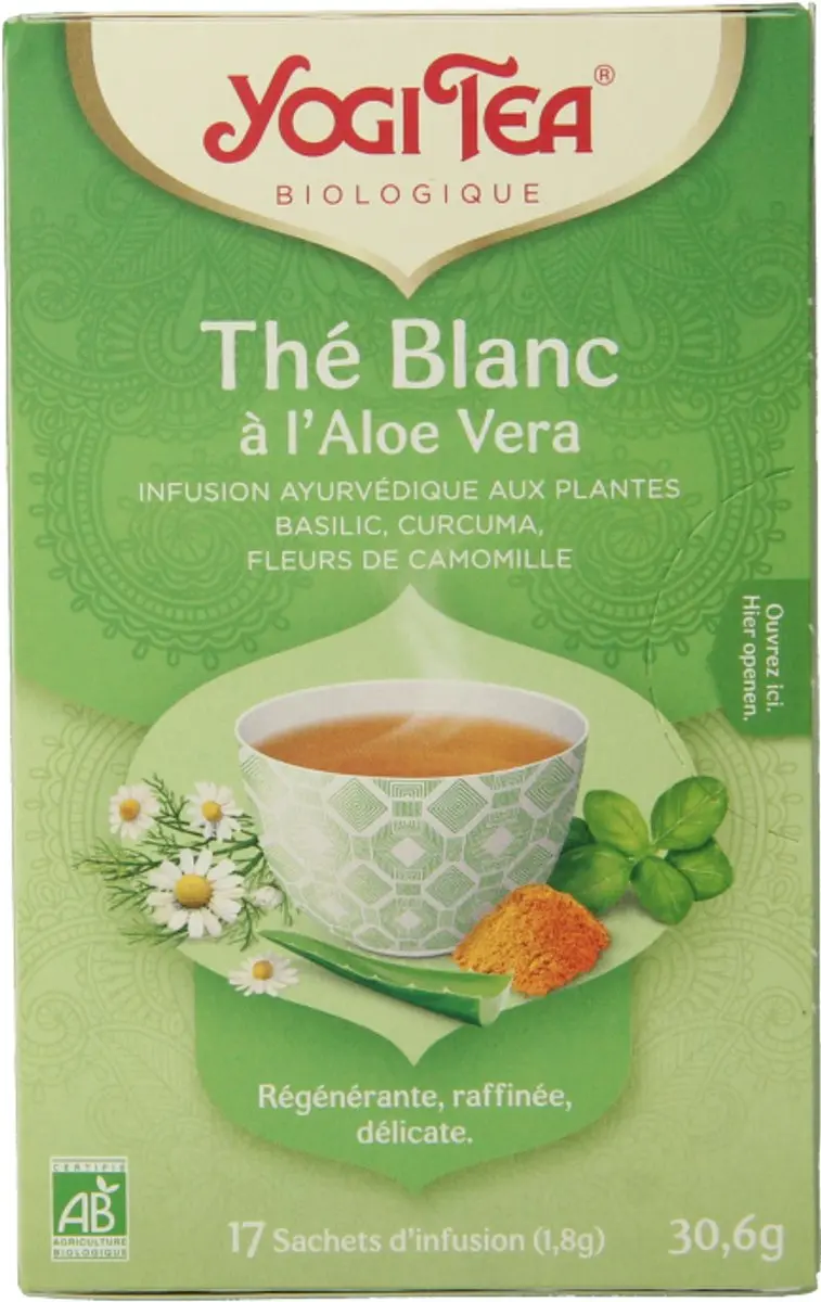 Yogi Tea Biologische Witte Thee Aloë Vera - 17 Zakjes