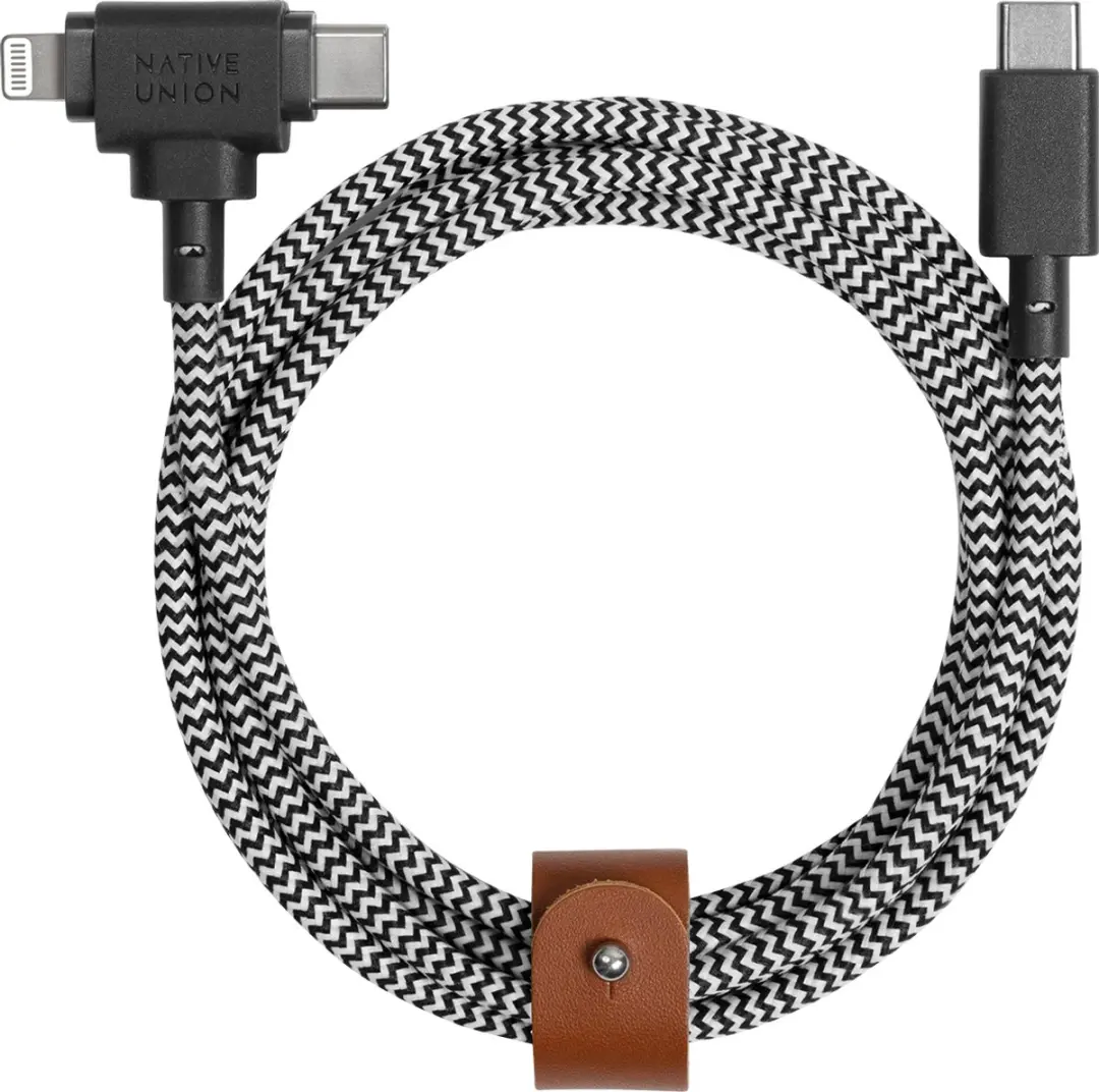 Native Union Belt Cable Duo USB-C naar Lightning 60W
