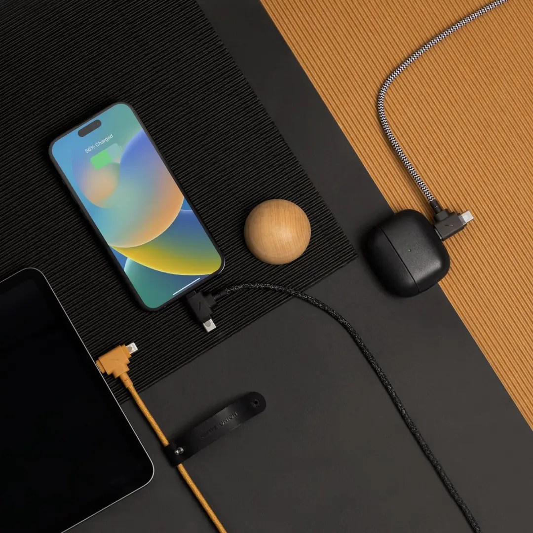 Native Union Belt Cable Duo USB-C naar Lightning 60W - Zebra