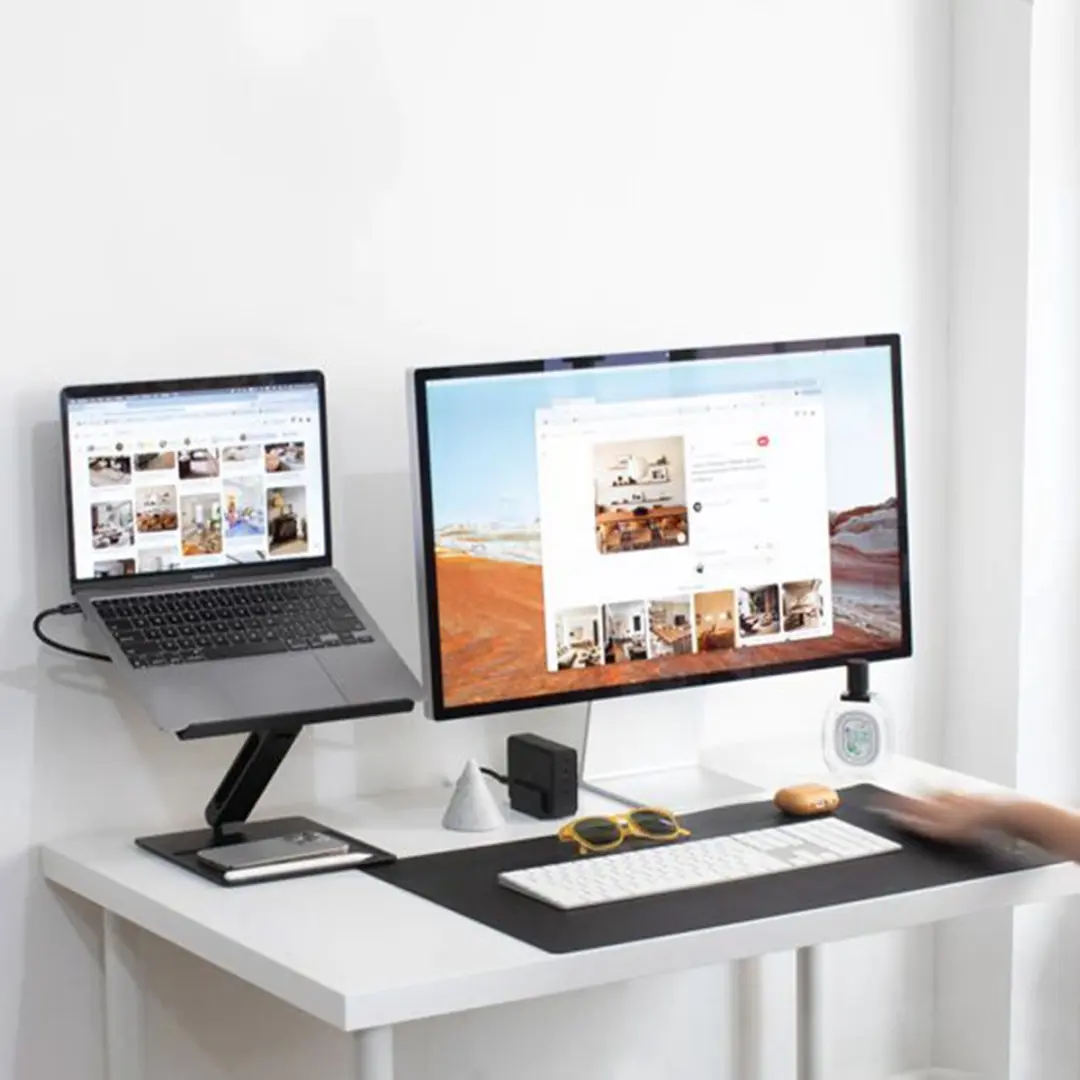 Native Union Aluminium Opvouwbare Laptopstandaard 16" - NU-HOME-STAND-BLK