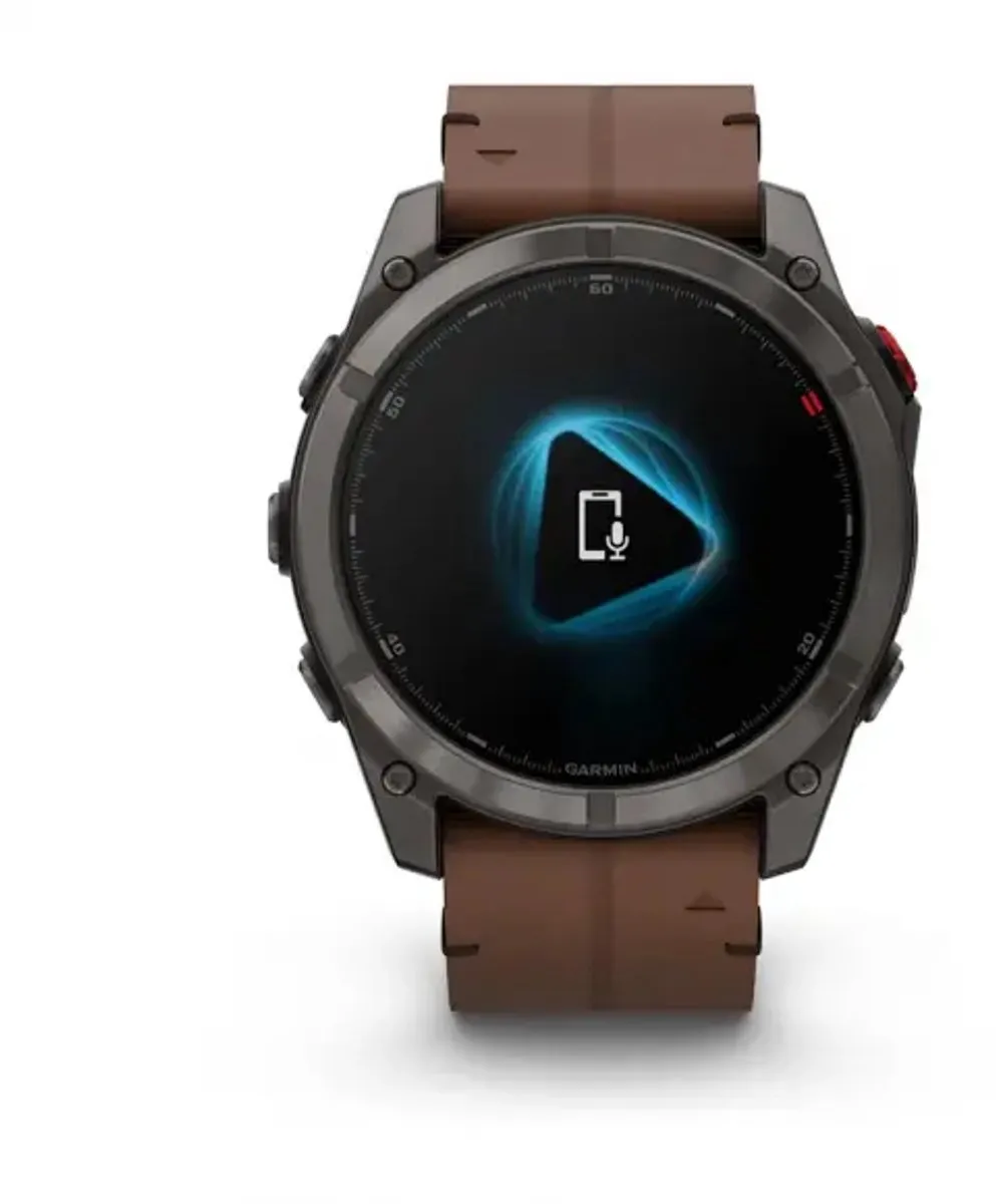 Garmin fēnix 8 Pro Smartwatch 51mm - Zwart/Bruin - afbeelding 3 van 6