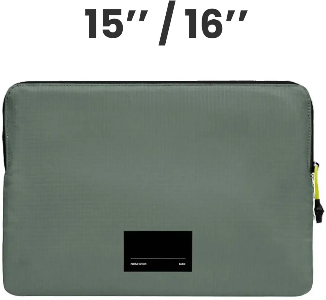 Native Union MacBook Pro 16 Hoes Ultralicht Waterdicht STOW-UT-MBS-GRN-16 - Groen