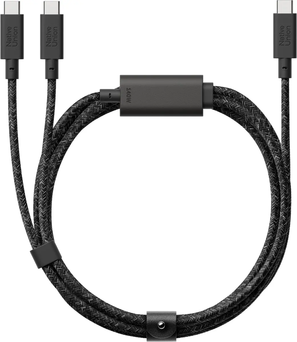 Native Union Belt Cable USB-C naar 2x USB-C 2M 140W