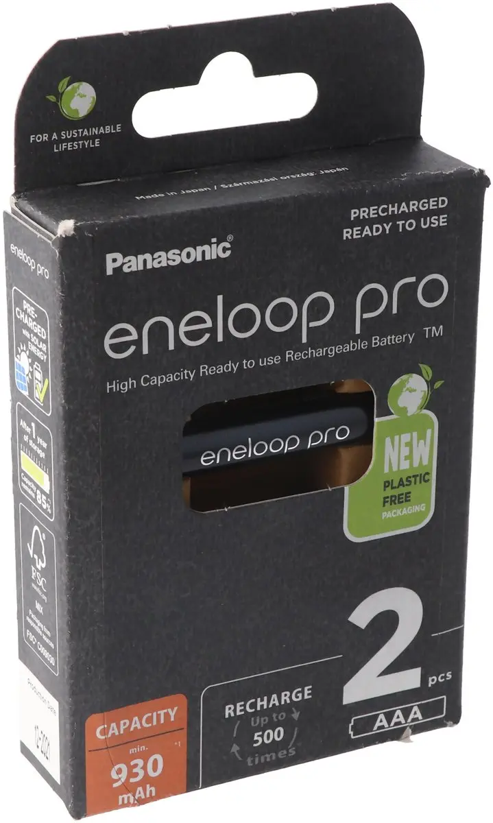 Panasonic eneloop pro BK-4HCDE/4BE AAA Oplaadbare Batterijen 2 Stuks - afbeelding 6 van 6