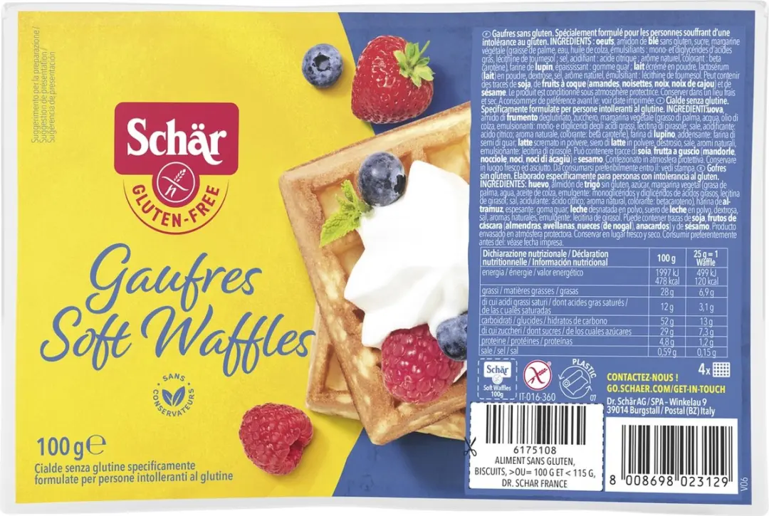 Schar Brusselse Wafels Glutenvrij