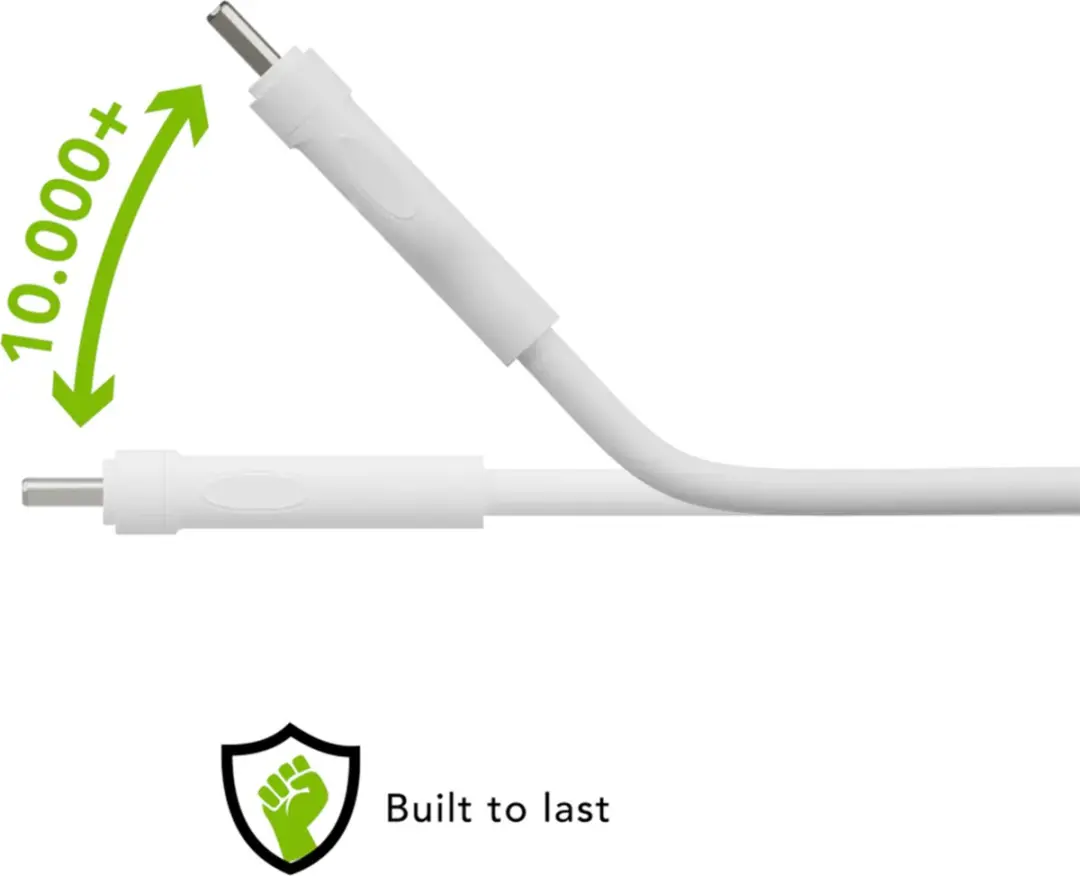 dbramante1928 Re-Charge USB-A naar Lightning Opladerkabel 2,5m - Wit
