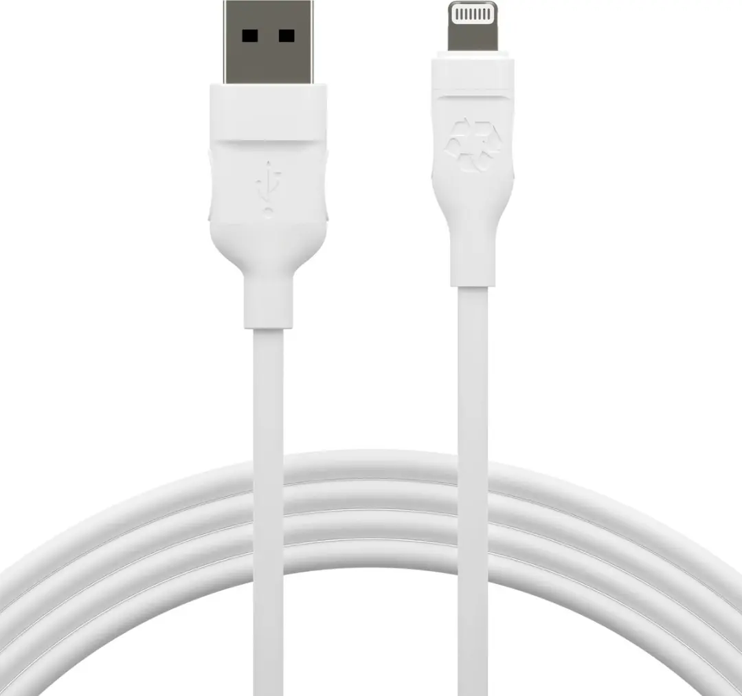 dbramante1928 Re-Charge USB-A naar Lightning Opladerkabel 2,5m - Wit