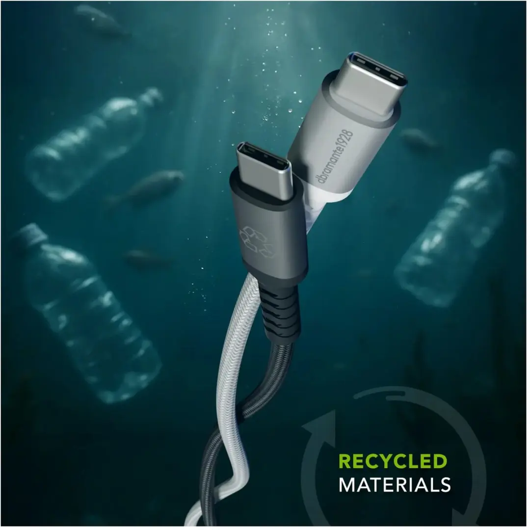 dbramante1928 Re-charge USB-C naar USB-C Oplaadkabel 100W - 3m - Wit