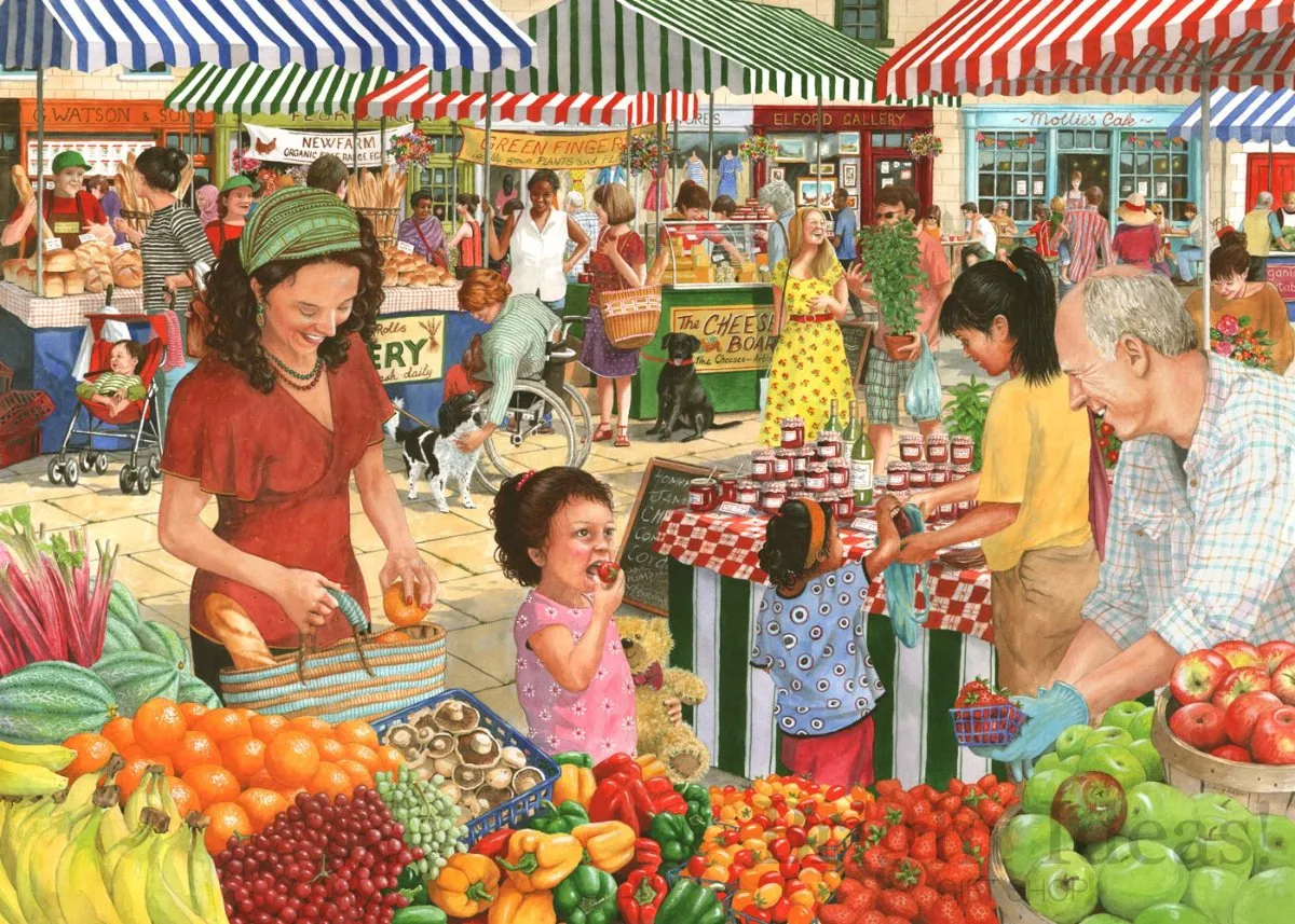 House Of Puzzles Farmers Market 1000-delig Puzzel