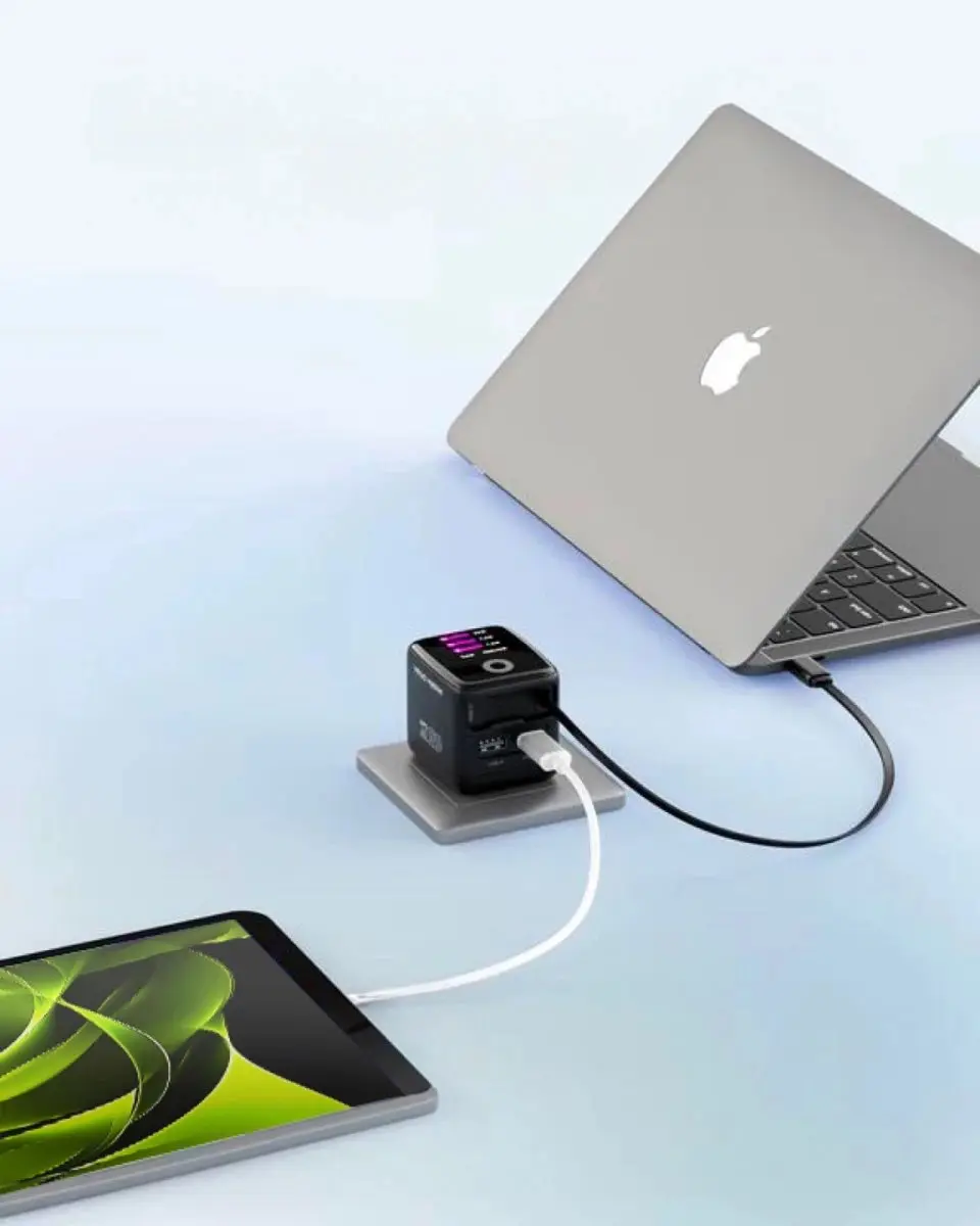 Mobile Origin 65W GaN DisplayLader USB-C - Transparent