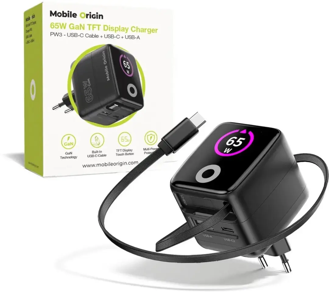 Mobile Origin 65W GaN DisplayLader USB-C