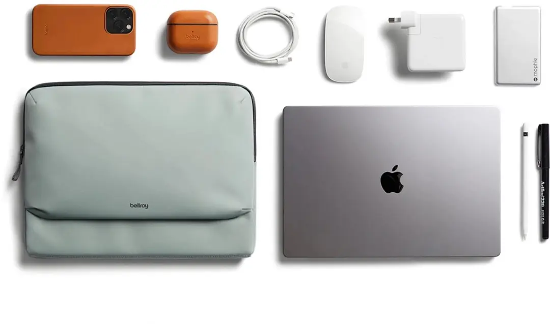 Bellroy Caddy Sleeve DLCB-EUC-230 MacBook Pro/Air 16 - Groen - afbeelding 5 van 6