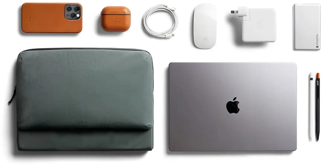 Bellroy Caddy Sleeve MacBook Pro/Air 16 - Gerecycled - 16 inch - Groen - afbeelding 3 van 6