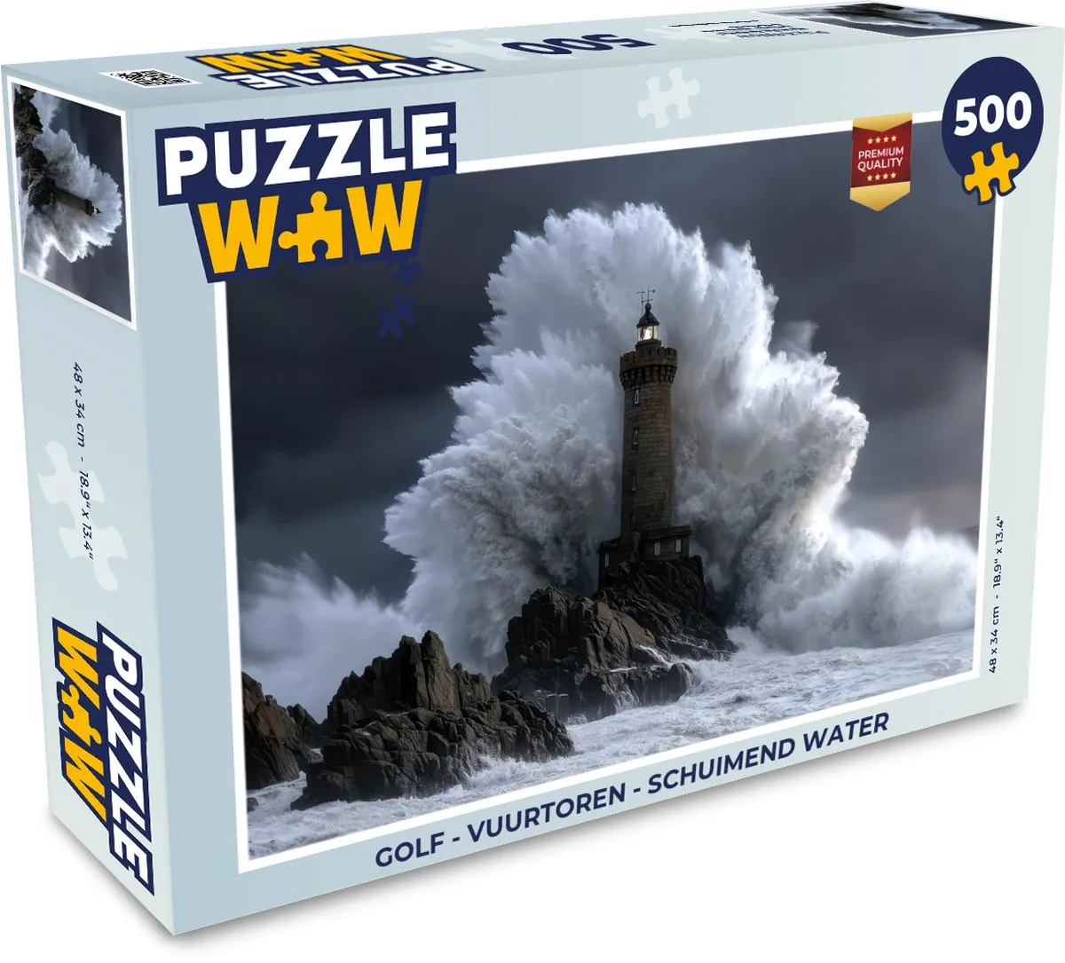 PuzzleWow Golf Vuurtoren Legpuzzel 500 Stuks - 8721406855149