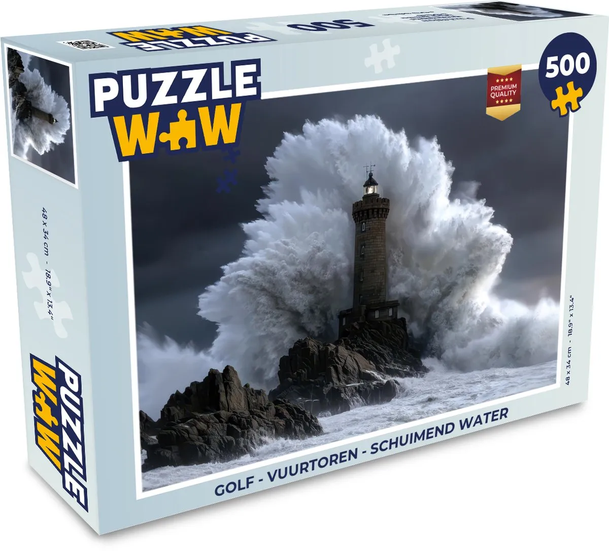 PuzzleWow Golf Vuurtoren Legpuzzel 500 Stuks - 8721406855149