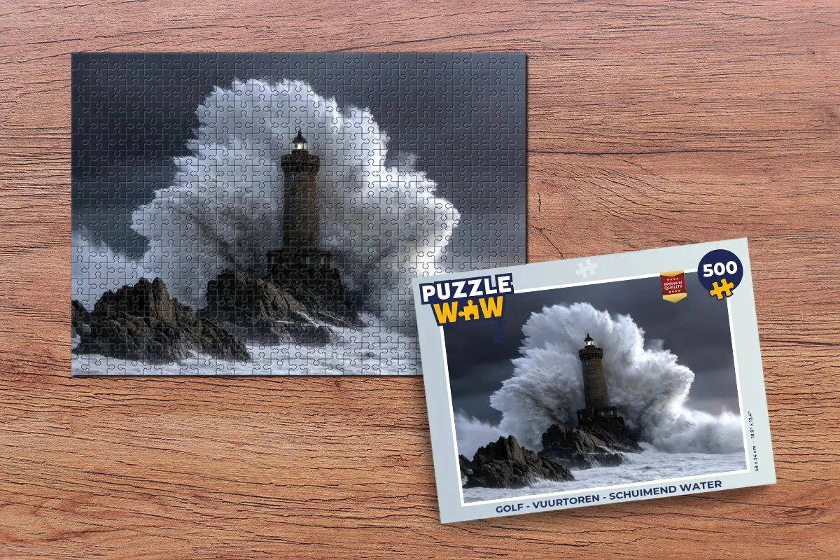 PuzzleWow Golf Vuurtoren Legpuzzel 500 Stuks - 8721406855149