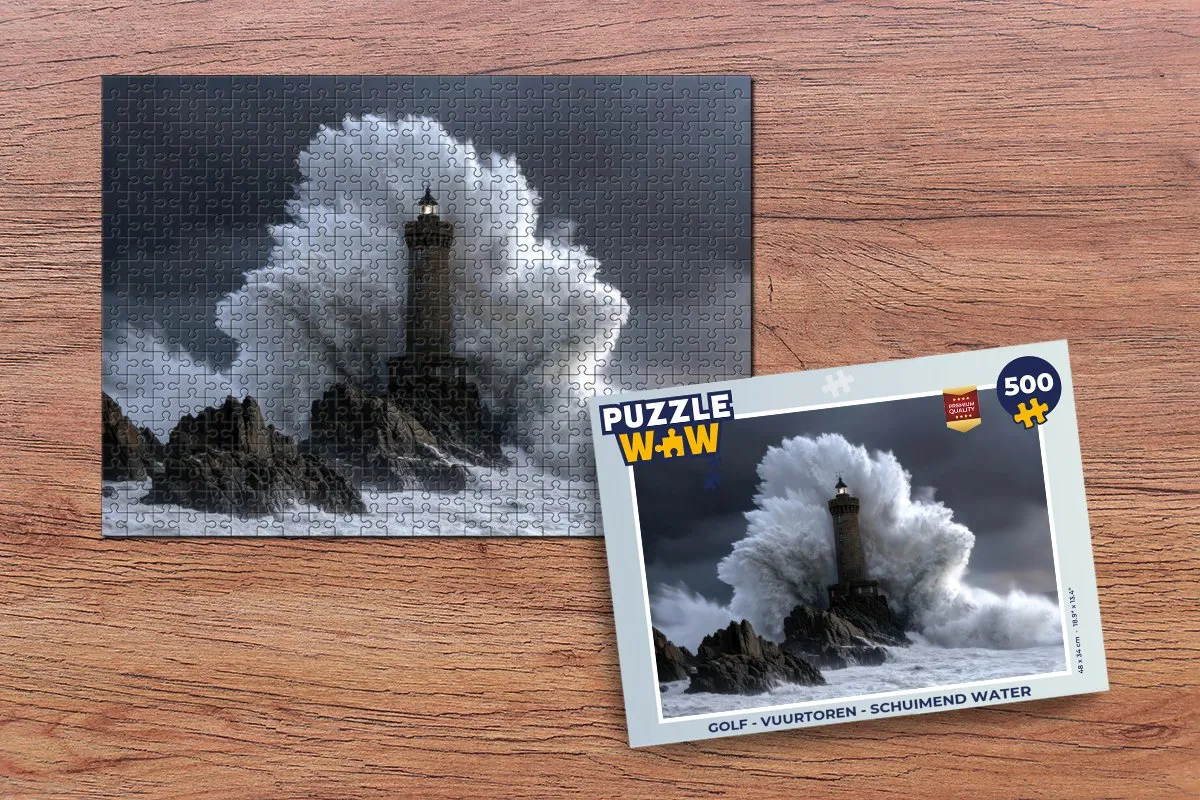 PuzzleWow Golf Vuurtoren Legpuzzel 500 Stuks - 8721406855149