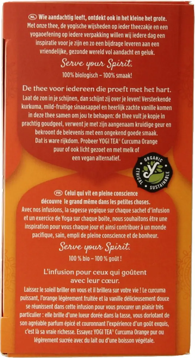 Yogi Tea Curcuma/Turmeric Bio Kruidenthee 17 Zakjes