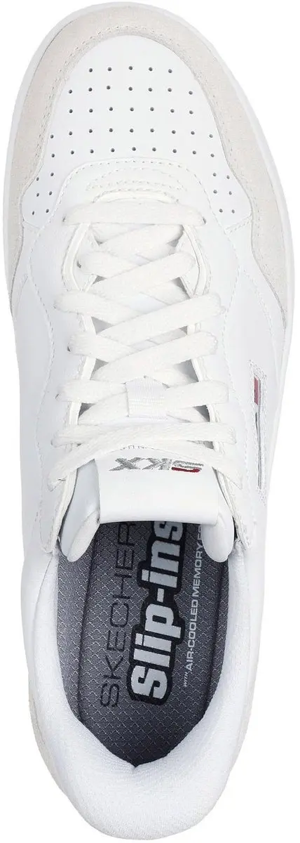 Skechers Sport Court 2.0 Konor Slip-Ins Sneakers - Model 254025-WHT - Wit - afbeelding 5 van 6