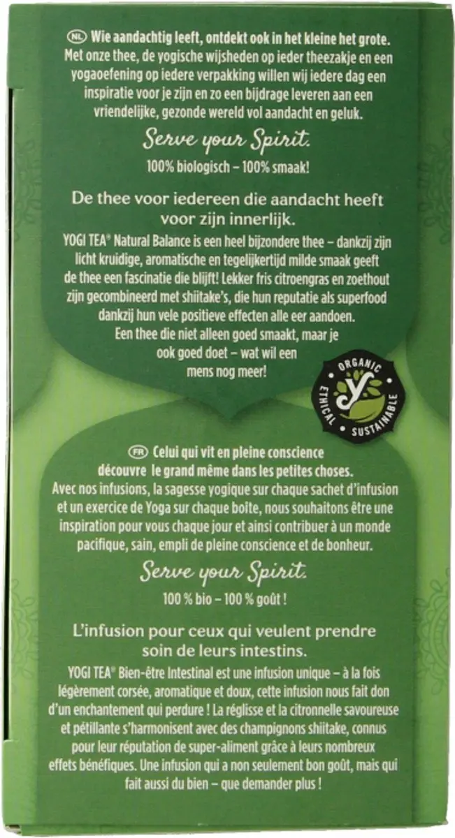 Yogi Tea Natural Balance Biologische Kruidenthee 17 Stuks