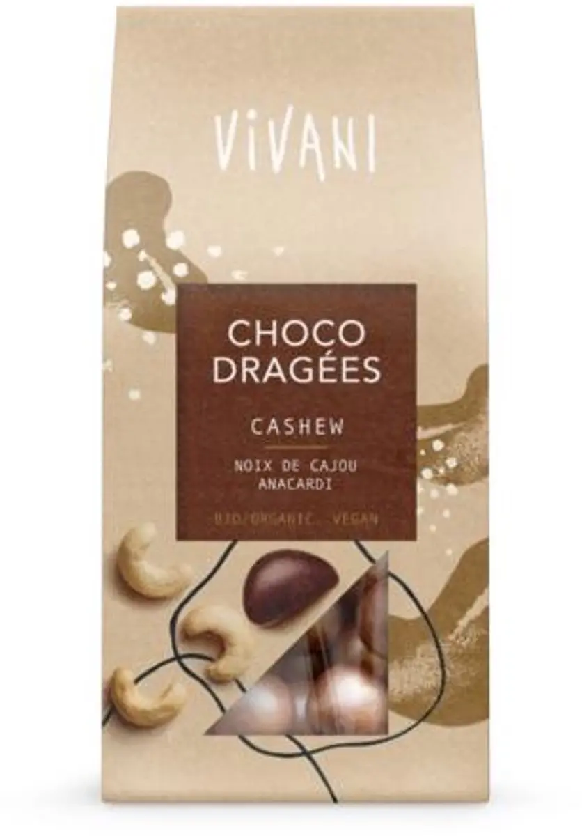 Vivani Choco Dragees Cashew Bio 75g