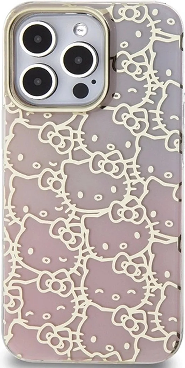 Hello Kitty IML Gradient Crowded Kitty Headcase iPhone 13 - Roze - afbeelding 6 van 6