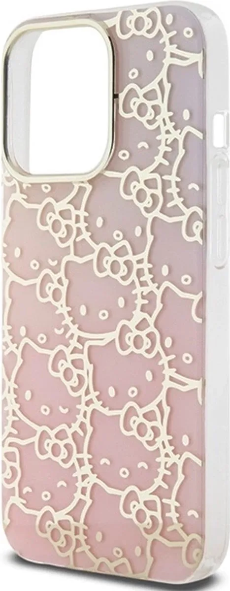 Hello Kitty IML Gradient Crowded Kitty Headcase iPhone 13 - Roze