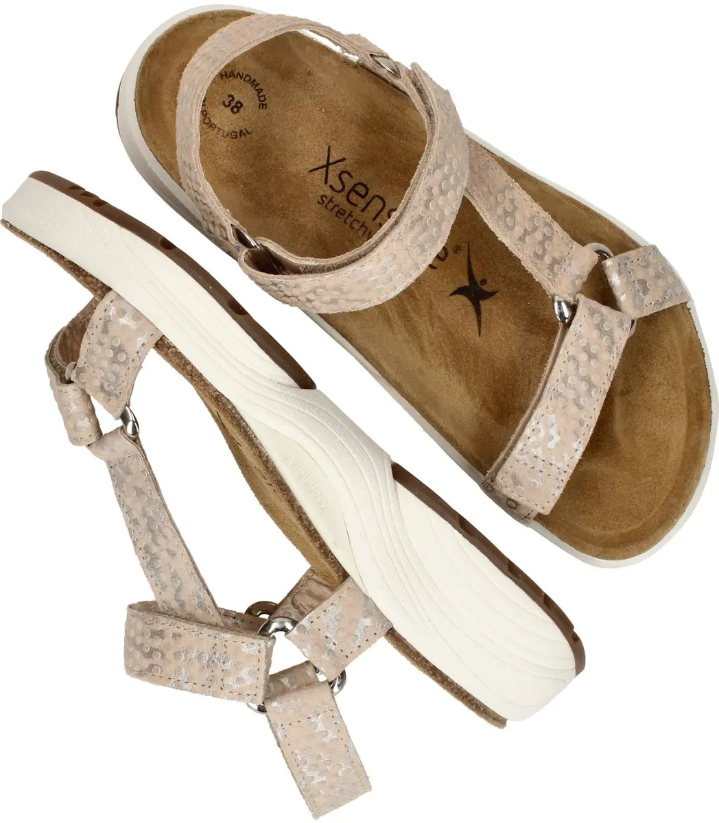 Xsensible Passiflora Stretchwalker Sandalen - Beige - afbeelding 5 van 5