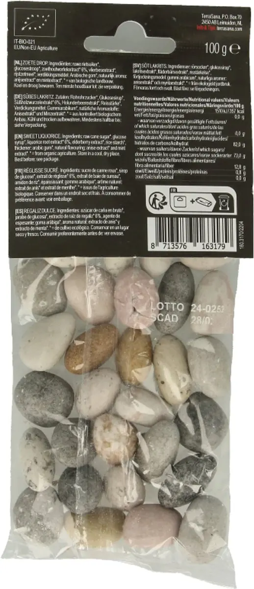 Terrasana Zoete Drop Stones Bio 100g