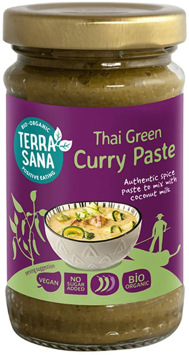 Terrasana Thaise Groene Currypasta Bio 120g