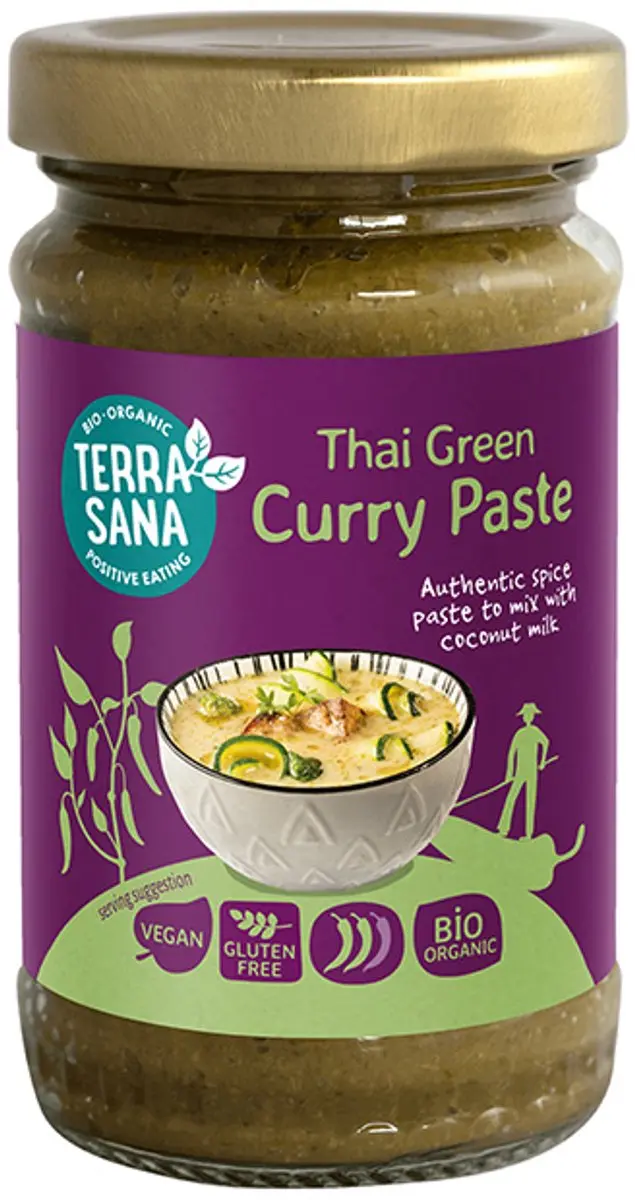 Terrasana Thaise Groene Currypasta Bio 120g