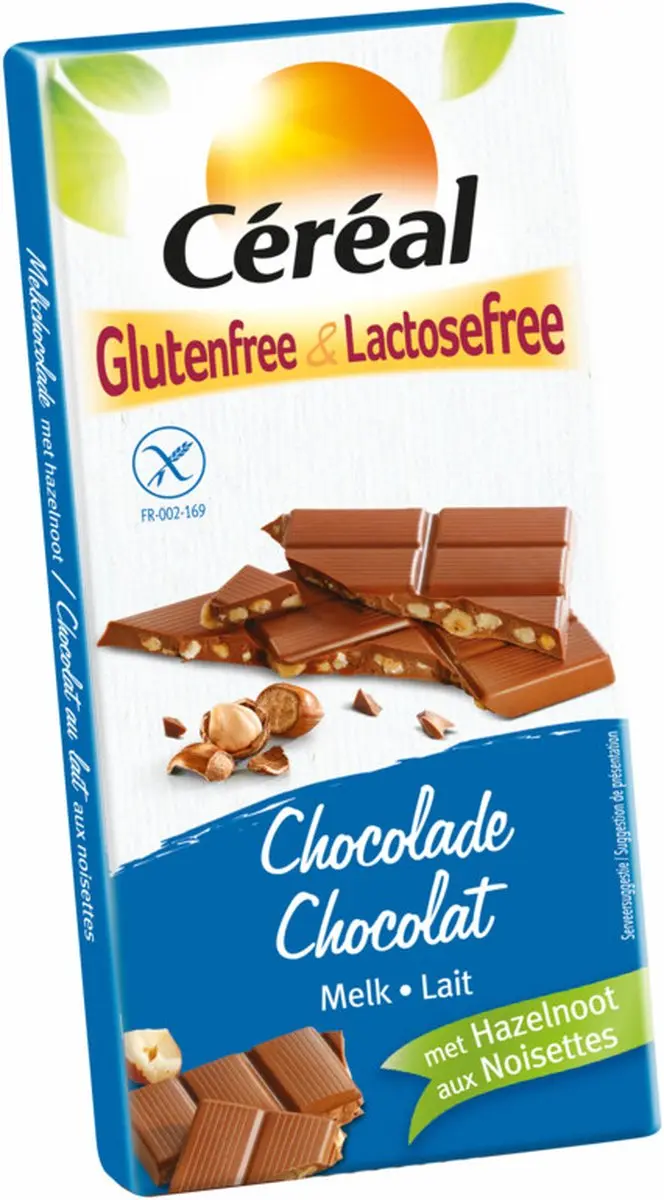 Cereal Melkchocolade Hazelnoot Glutenvrij Lactosevrij 100g
