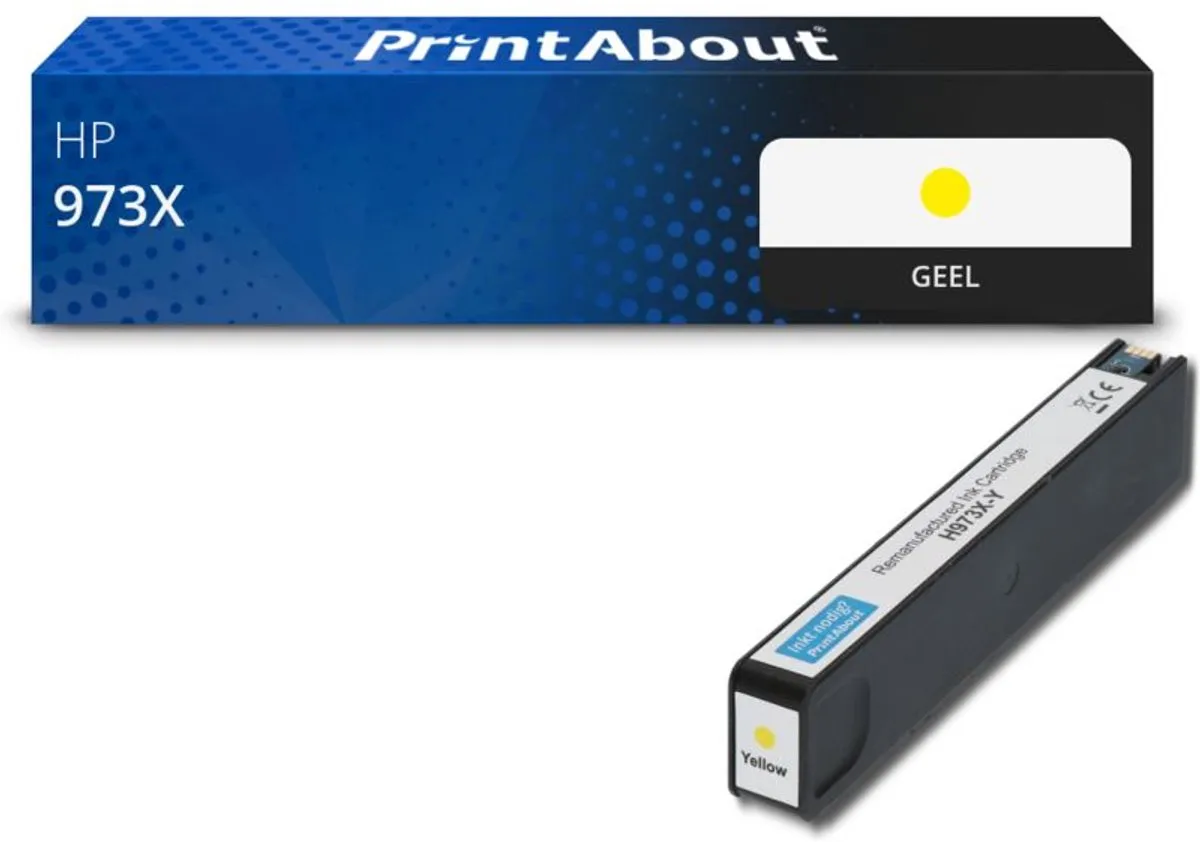 PrintAbout HP 973X Geel Inktcartridge XL