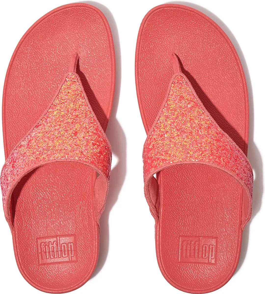 FitFlop FitFlop Lulu Glitter Toe-Thongs PU Glitter ROZE