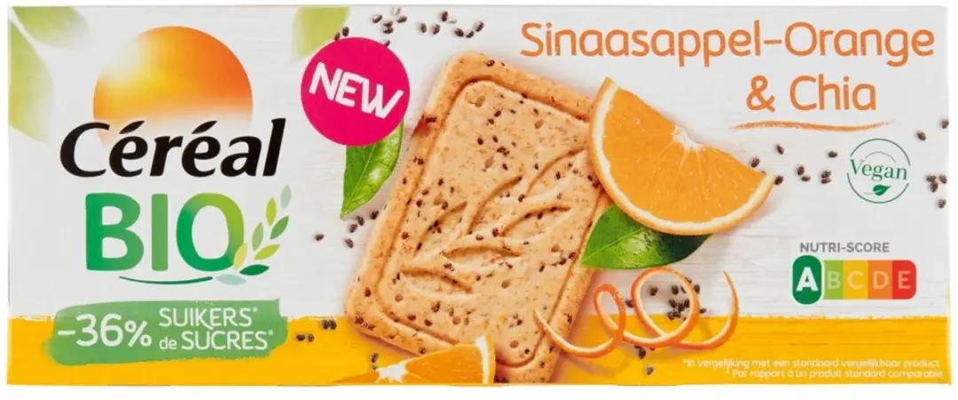 Cereal Healthy BIO Koek Sinaasappel Chiazaad 132g - afbeelding 6 van 6