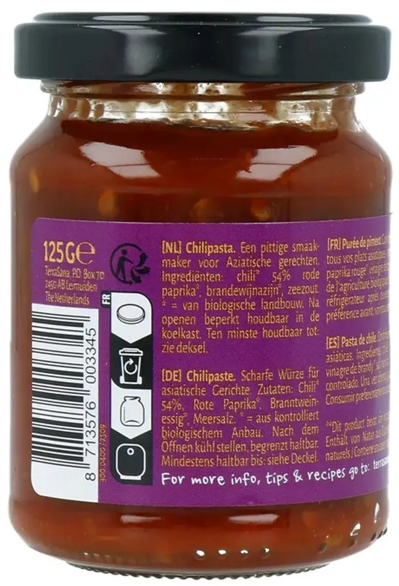 Terrasana Indonesisch Sambal Oelek 125g