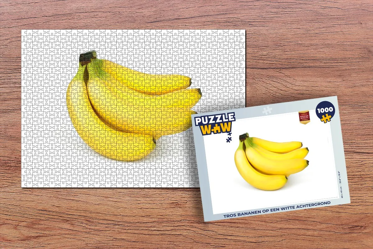 PuzzleWow Puzzel Banaan 1000 Stuks - Multicolor