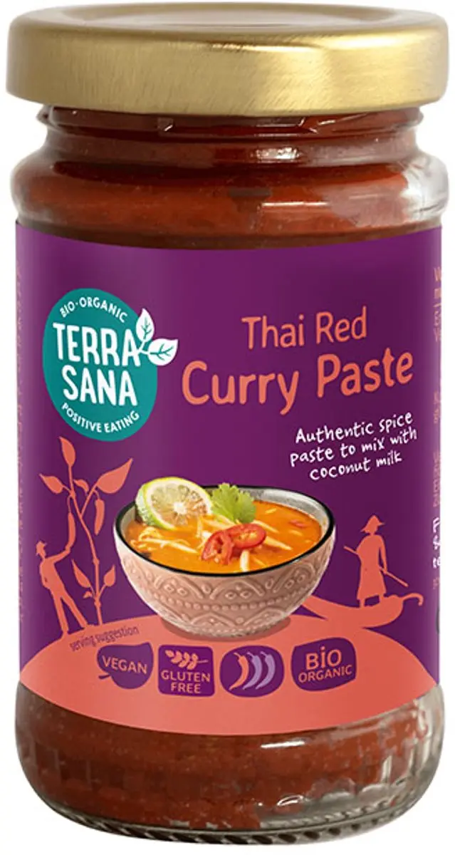 Terrasana Thaise Rode Currypasta Bio 120g