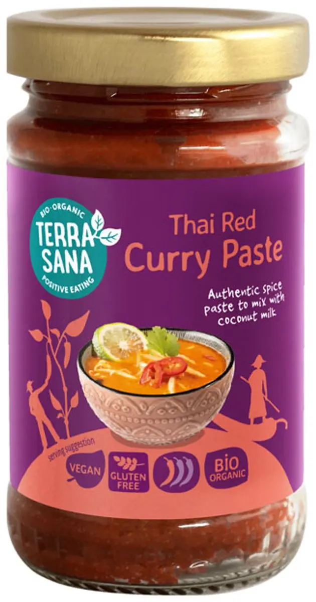Terrasana Thaise Rode Currypasta Bio 120g