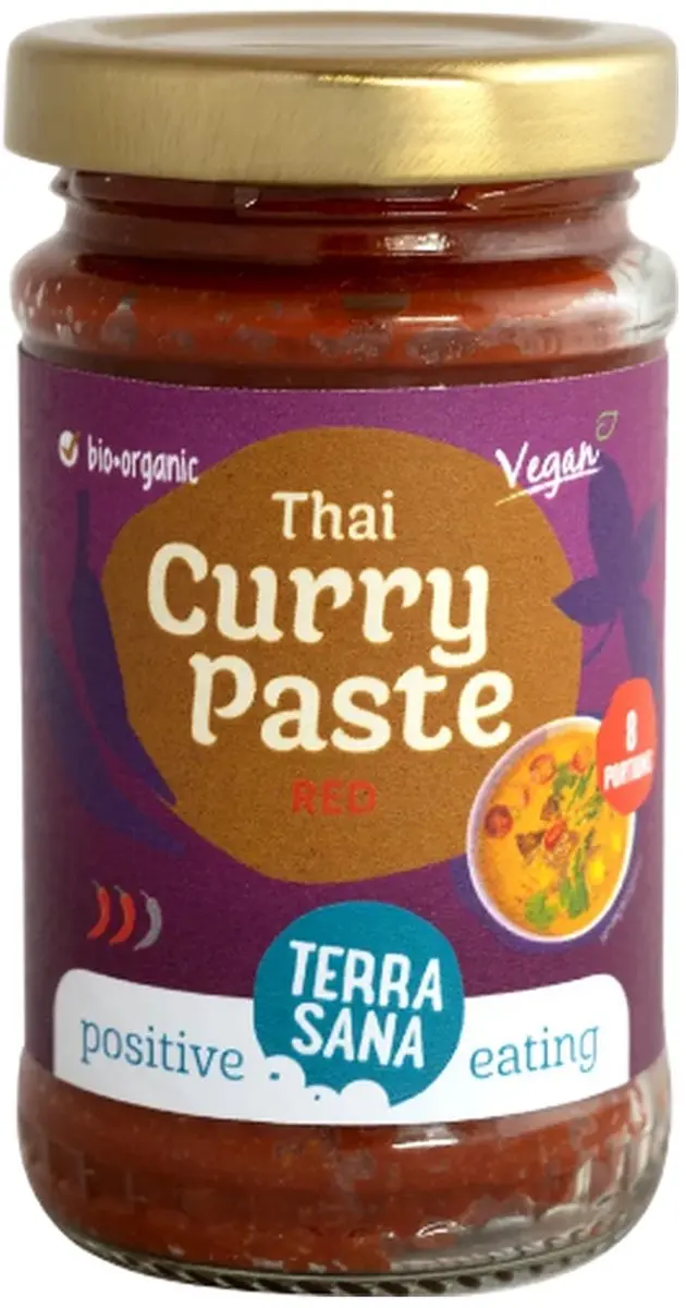 Terrasana Thaise Rode Currypasta Bio 120g