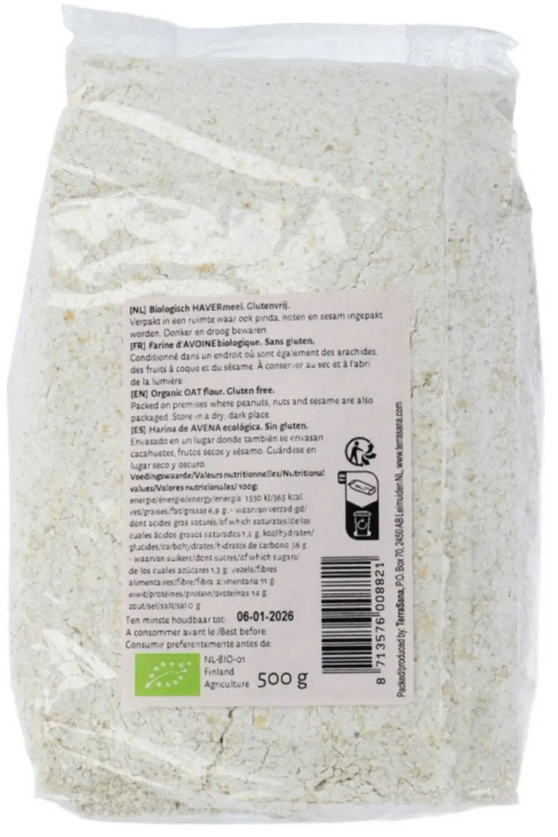 Terrasana Bio Havermeel 500g